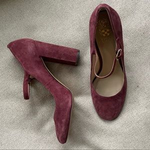 Vince Camuto Suede Mary-Jane Pumps